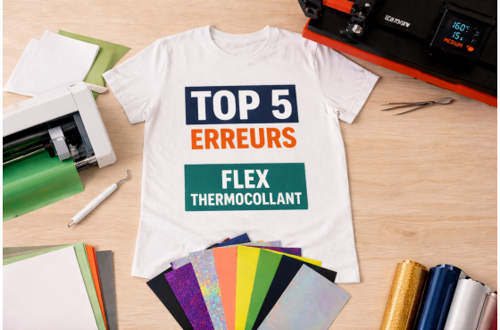 Top 5 des erreurs à éviter avec le flex thermocollant (Guide expert 2026)